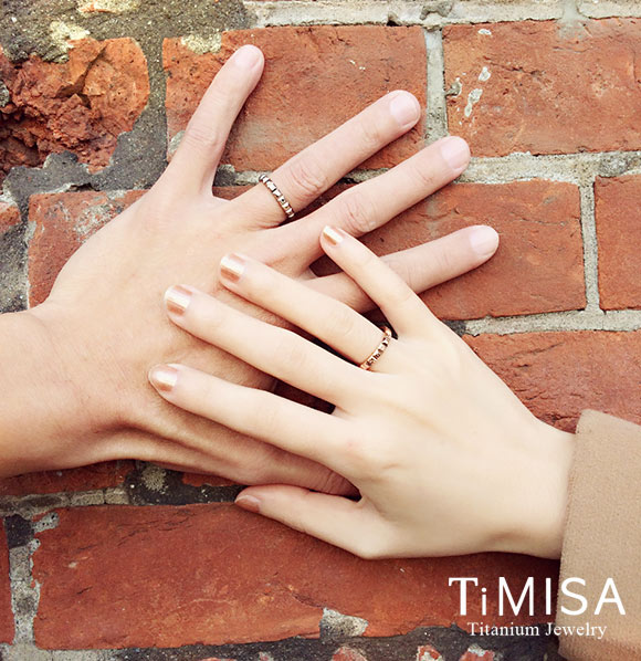 濃情巧克力 鈦 情人對戒 訂情戒 婚戒 鈦飾品 TiMISA Titanium